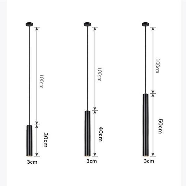 Suspension moderne lustre salon tube LED éclairage design linéaire