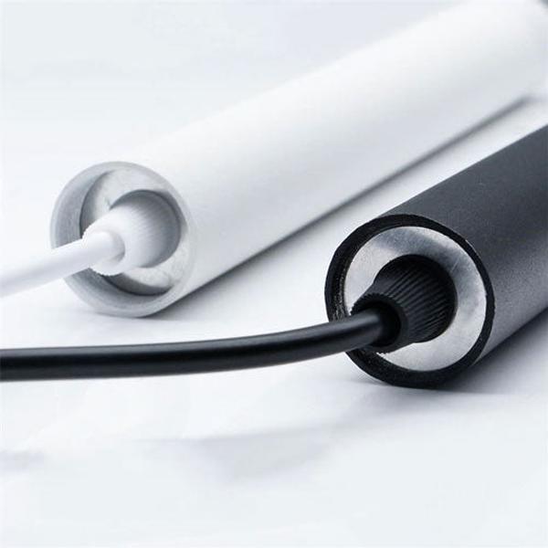 Lustre salon moderne simple tube aluminium éclairage métallique épuré