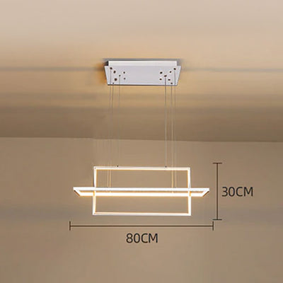 Lustre Rectangle Moderne LED