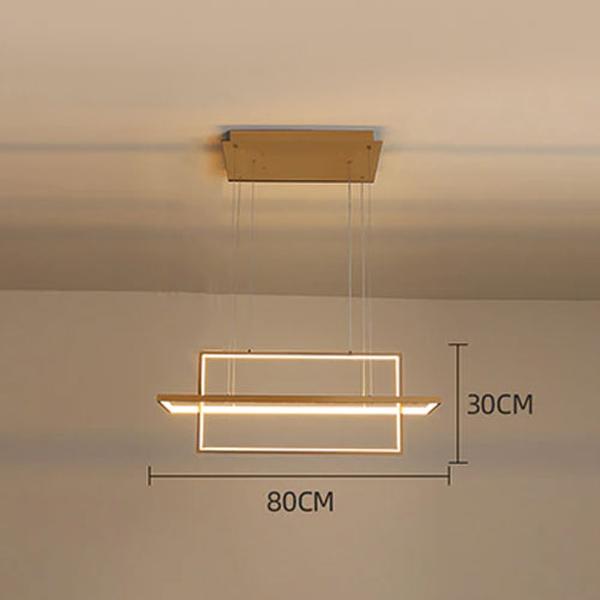 Suspension lustre salon moderne aluminium éclairage métallique design