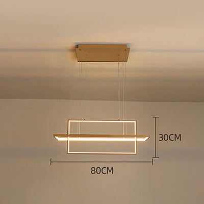 Lustre Rectangle Moderne LED