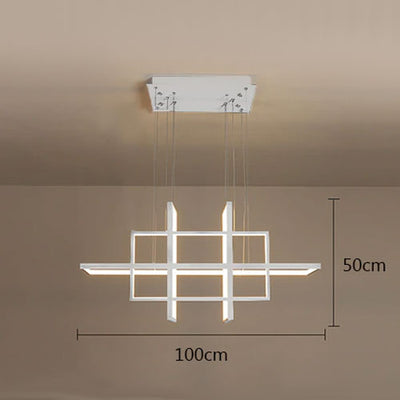 Lustre Rectangle Moderne LED