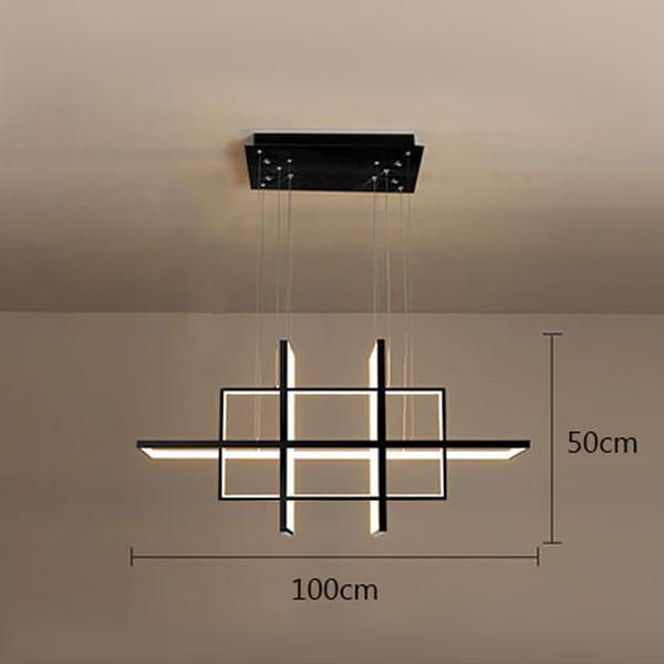 Lustre salon LED moderne suspendu éclairage design contemporain