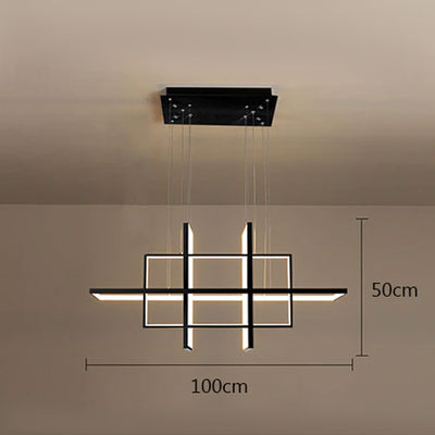 Lustre Rectangle Moderne LED