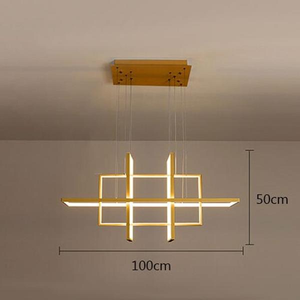 Suspension lustre moderne salon éclairage LED design contemporain