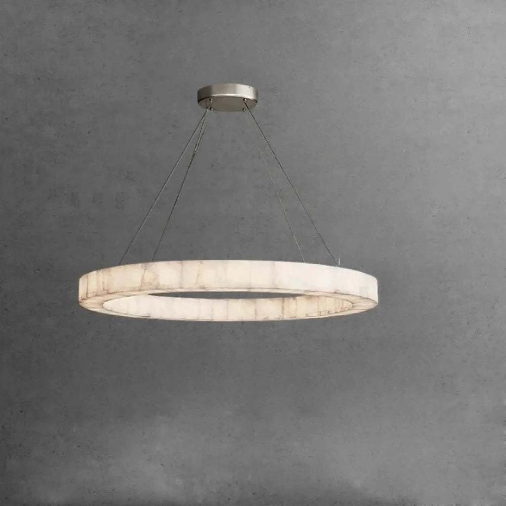 Lustre Salon Albatre Led Anneau Prestige