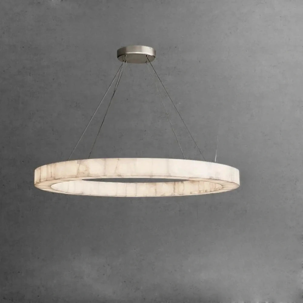 Lustre Salon Albatre Led Anneau Prestige