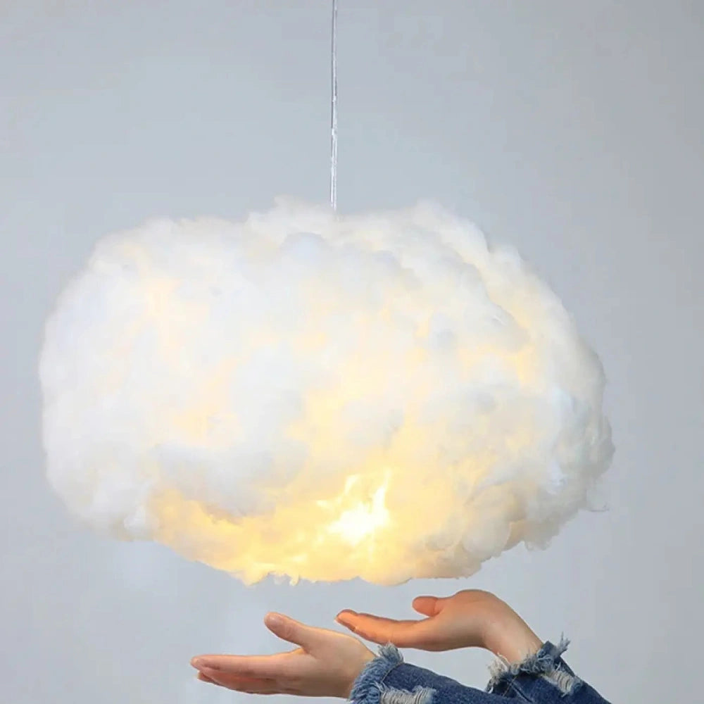 Lustre Salon Coton Nuage Blanc Doux