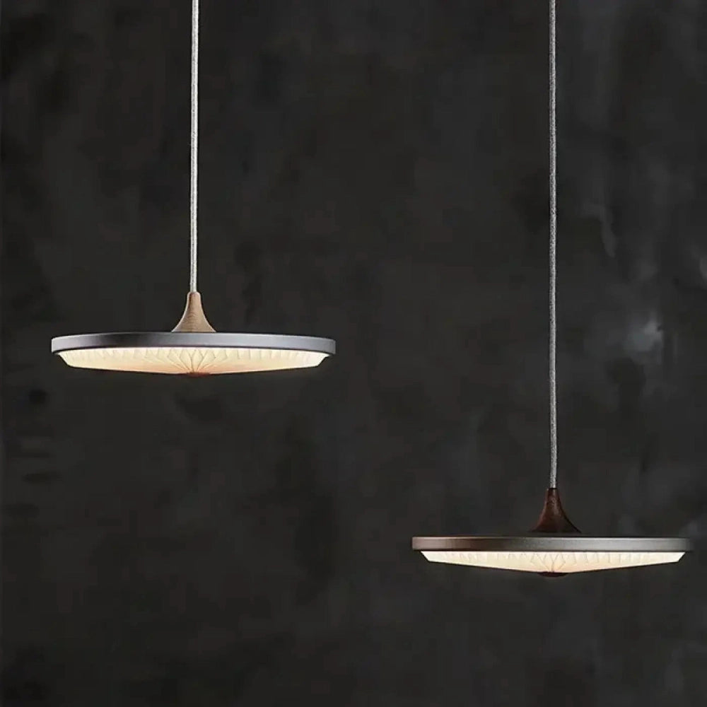 Lustre Salon Plateau Papier Plisse Zen