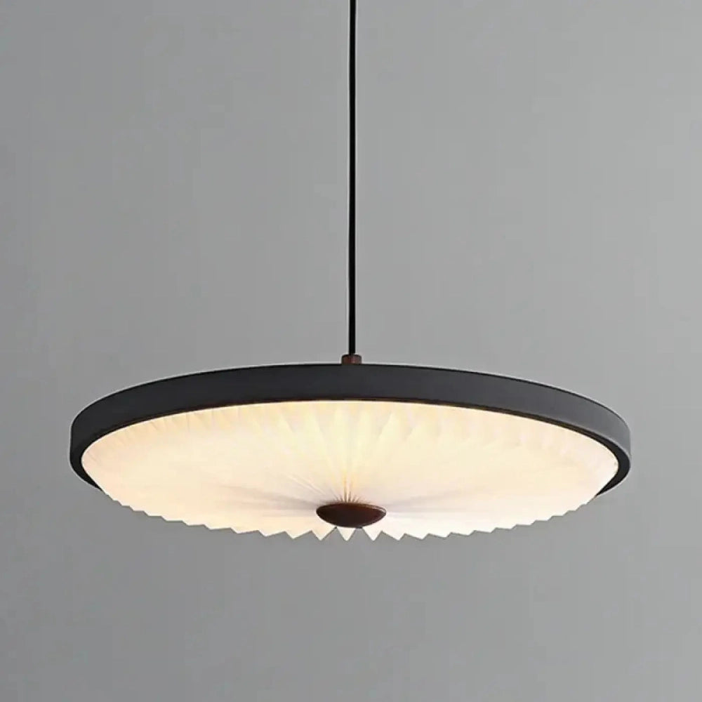 Lustre Salon Plateau Papier Plisse Zen