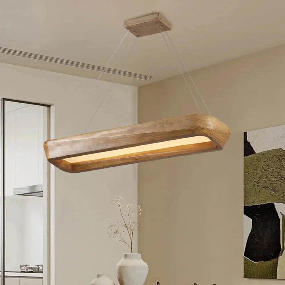 Détail boîtier verre lustre rectangle blanc minimaliste plafond