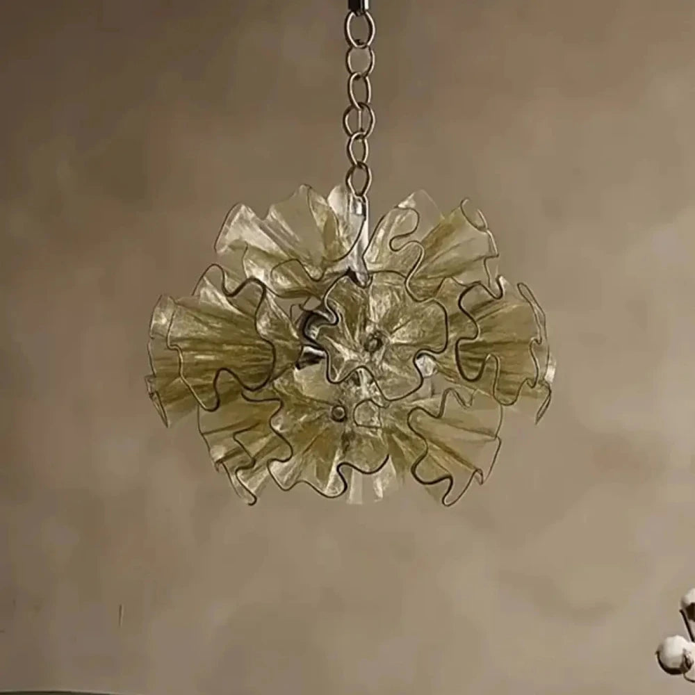 Lustre Suspension Bouquet Verre Murano Vert