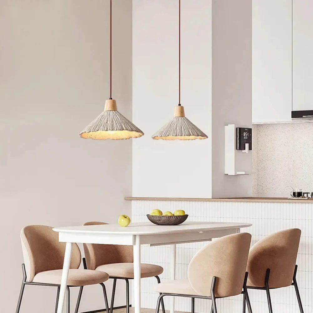 Lustre Suspension Cone Texture Mineral Bois