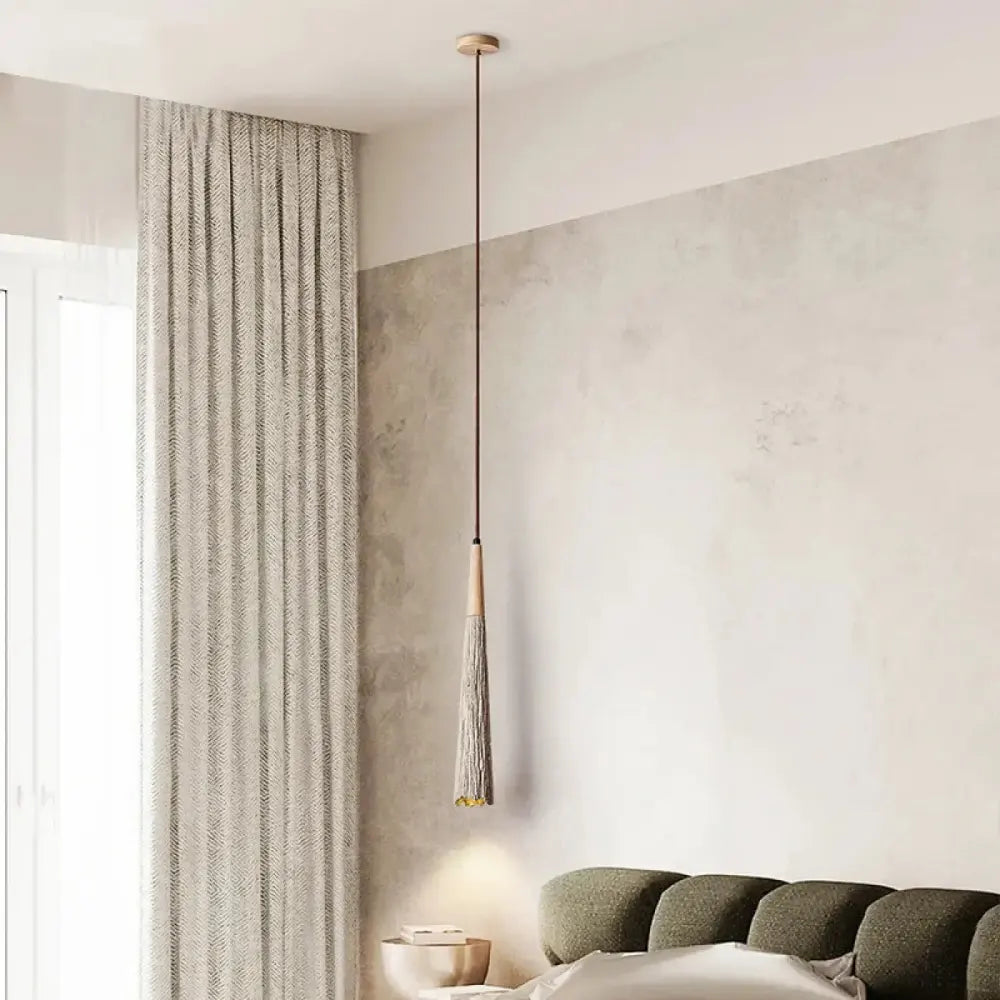 Lustre Suspension Cone Texture Mineral Bois