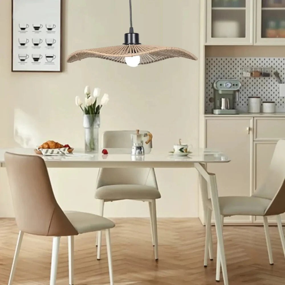 Lustre Suspension Manta Jute Tresse Plat
