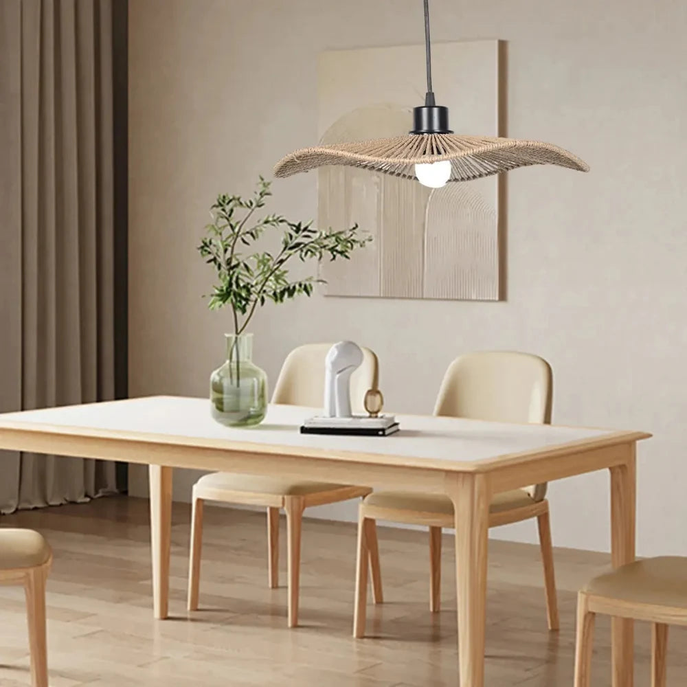 Lustre Suspension Manta Jute Tresse Plat