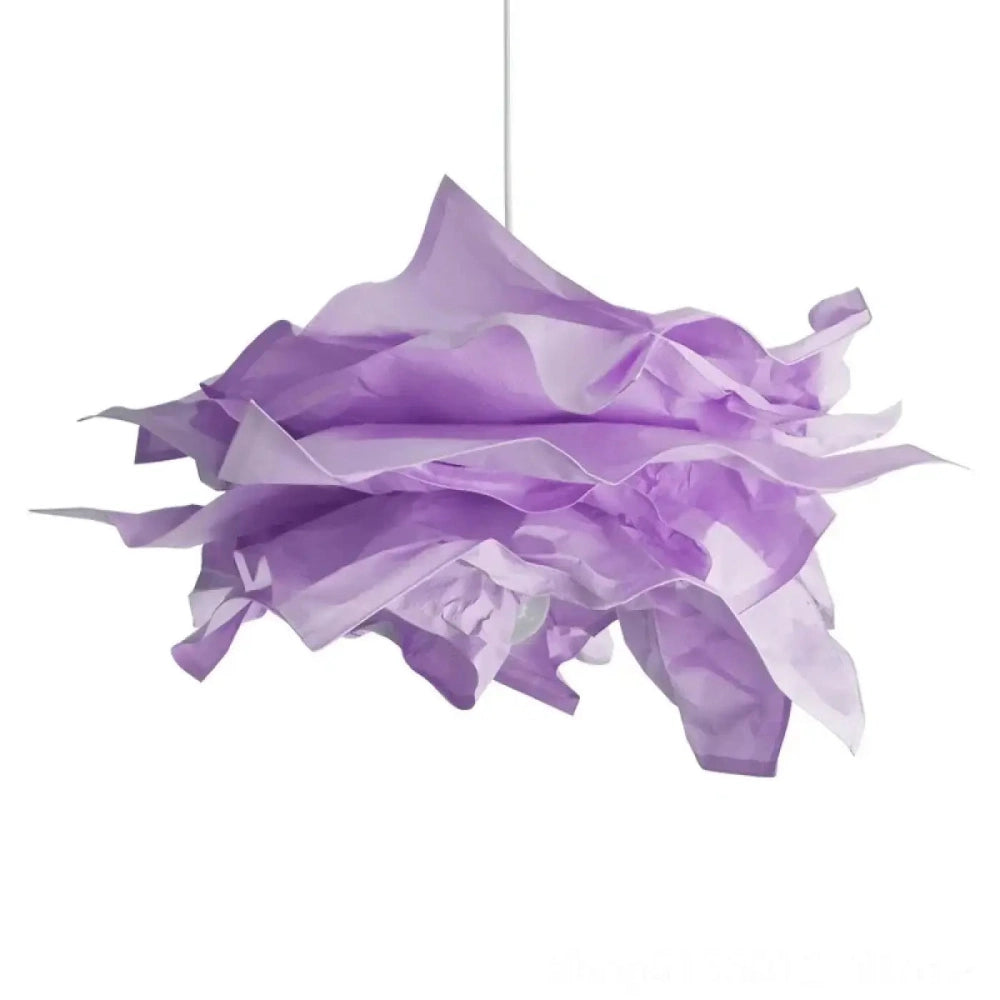 Lustre Suspension Turquoise Papier Froisse Design