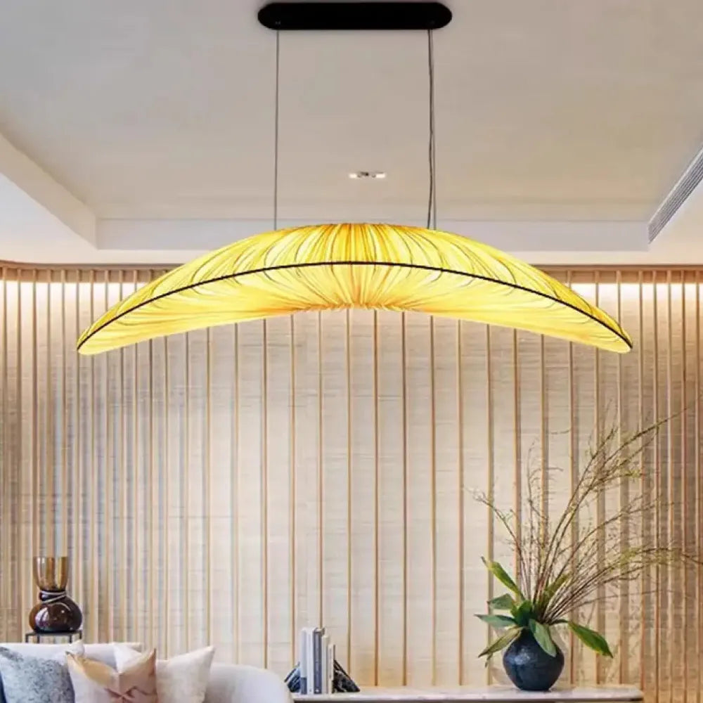 Lustre Voile Tissu Ovale Ivoire Naturel