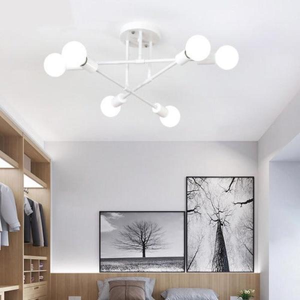 Plafonnier moderne original blanc éclairage design épuré créatif contemporain