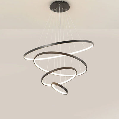 Lustre Salon Moderne Cercle LED