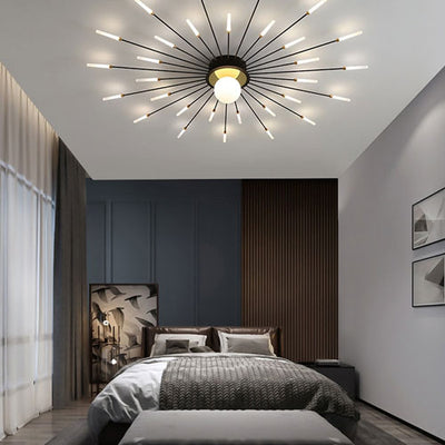 Lustre Salon Moderne Design LED Boule